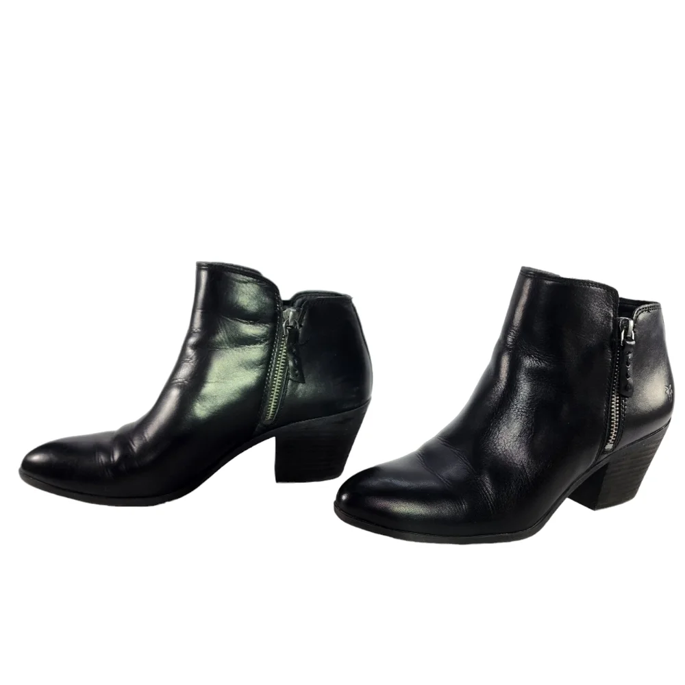 Frye Judith Booties, Black Leather, 8.5 - Picture 6 of 12